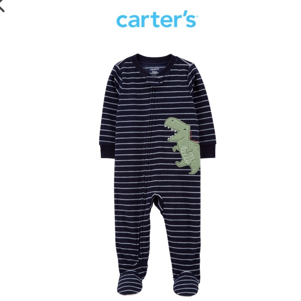 Carter’s Fleece Footy Pajamas Size 24 Months for Toddler Boys